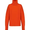 MADE IN TOMBOY Pull Ely Col Roulé Laine Orange 26