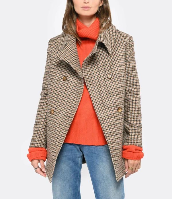 MADE IN TOMBOY Pull Ely Col Roulé Laine Orange 10