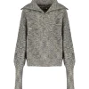 MES DEMOISELLES Pull Jerry Laine Col Montant Gris 17