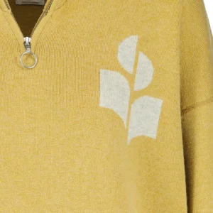 ISABEL MARANT ÉTOILE Pull Azra Coton Jaune Pâle 10