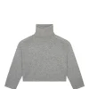 LOULOU STUDIO Pull Stintino Col Roulé Laine Cachemire Gris 20