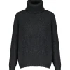 MAEVY MOUVEMENT LIBRE Pull Style Col Roulé Laine Noir 22