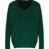 IDA DEGLIAME Pull Mon Hoodie Chérie Cachemire Vert Chrome 14